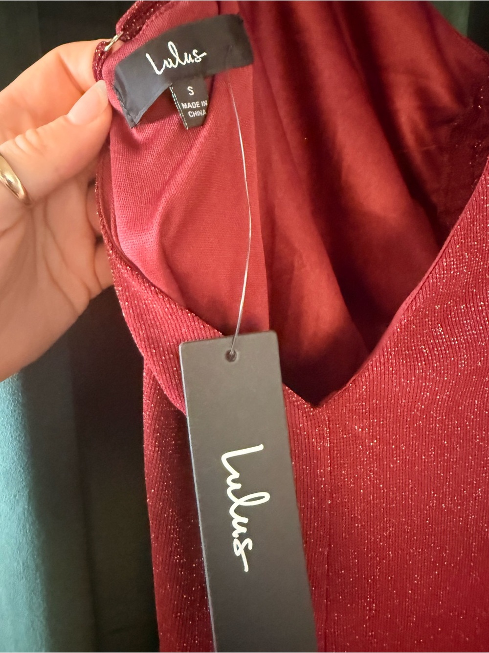 Lulu's Red Ruched Mini Slip Dress - Picture 3 of 3